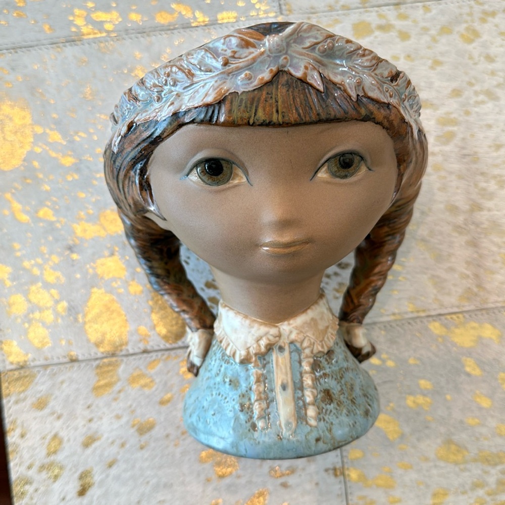 Lladro Gres Flower Head RETIRED - like new!